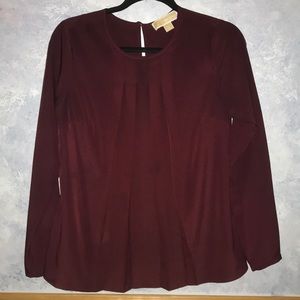Michael Kors maroon blouse